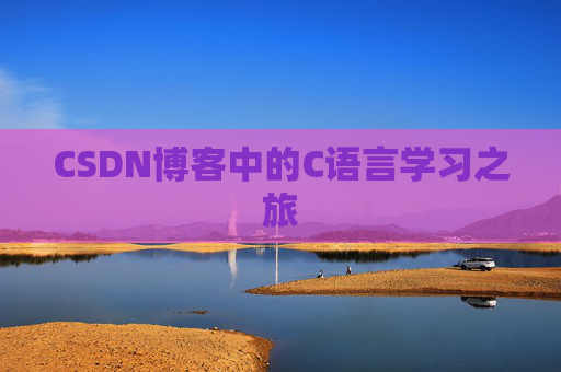CSDN博客中的C语言学习之旅